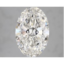 Lab Created 4.14 Carat G-VVS2 Oval Diamond