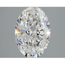 Lab Created 2.45 Carat E-VVS2 Oval Diamond