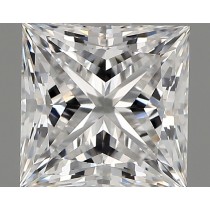 Lab Created 1.41 Carat D-VVS2 Princess Cut Diamond