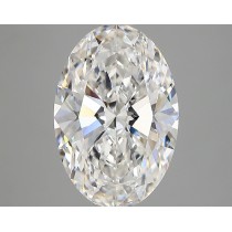 Lab Created 3.93 Carat E-VVS2 Oval Diamond