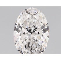 Lab Created 1.57 Carat D-VVS2 Oval Diamond