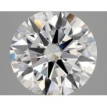 Lab Created 2.59 Carat D-VVS2 Round Diamond