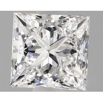 Lab Created 1.01 Carat D-VVS2 Princess Cut Diamond