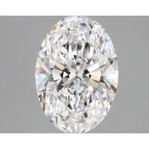 Lab Created 2.58 Carat D-VVS2 Oval Diamond