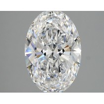 Lab Created 2.85 Carat D-VVS2 Oval Diamond