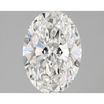 Lab Created 2.65 Carat E-VVS2 Oval Diamond