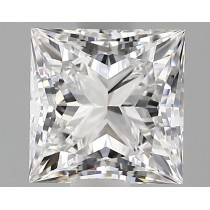 Lab Created 1.15 Carat D-VVS2 Princess Cut Diamond