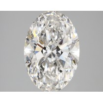 Lab Created 4.38 Carat F-VVS2 Oval Diamond Lab Created 4.38 Carat F-VVS2 Oval Diamond