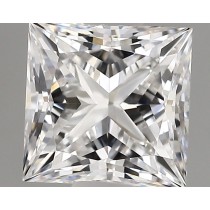 Lab Created 1.12 Carat D-VVS2 Princess Cut Diamond