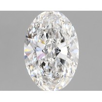 Lab Created 1.28 Carat D-VVS2 Oval Diamond