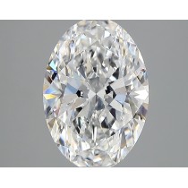 Lab Created 2.58 Carat D-VVS2 Oval Diamond