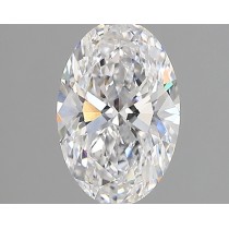 Lab Created 1.31 Carat D-VVS2 Oval Diamond