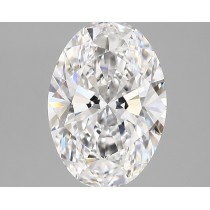 Lab Created 2.69 Carat D-VVS2 Oval Diamond Lab Created 2.69 Carat D-VVS2 Oval Diamond