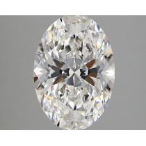 Lab Created 2.48 Carat E-VVS2 Oval Diamond