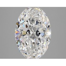 Lab Created 2.67 Carat D-VVS2 Oval Diamond Lab Created 2.67 Carat D-VVS2 Oval Diamond