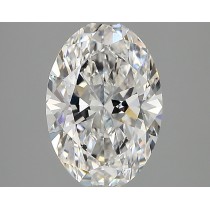Lab Created 2.58 Carat D-VVS2 Oval Diamond