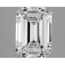 Lab Created 2.53 Carat D-VS1 Emerald Cut Diamond