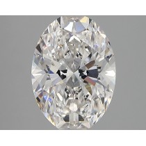 Lab Created 2.49 Carat F-VVS2 Oval Diamond Lab Created 2.49 Carat F-VVS2 Oval Diamond