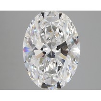 Lab Created 3.23 Carat D-VS1 Oval Diamond