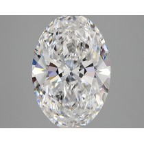 Lab Created 3.43 Carat D-VVS2 Oval Diamond