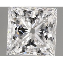 Lab Created 1.35 Carat D-VS1 Princess Cut Diamond