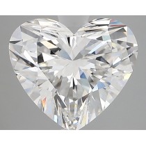 Lab Created 3.30 Carat F-VVS2 Heart Shaped Diamond Lab Created 3.30 Carat F-VVS2 Heart Shaped Diamond