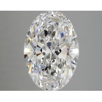 Lab Created 3.61 Carat E-VVS2 Oval Diamond