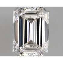 Lab Created 2.81 Carat E-VVS2 Emerald Cut Diamond