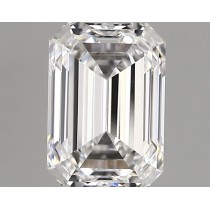 Lab Created 1.27 Carat D-VVS2 Emerald Cut Diamond