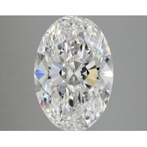 Lab Created 3.41 Carat E-VS1 Oval Diamond