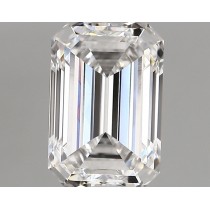 Lab Created 1.59 Carat D-VVS2 Emerald Cut Diamond