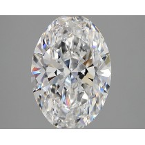 Lab Created 2.48 Carat D-VS1 Oval Diamond