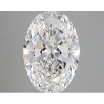 Lab Created 3.51 Carat E-VVS2 Oval Diamond