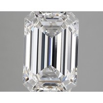 Lab Created 2.38 Carat E-VVS2 Emerald Cut Diamond