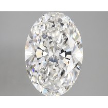 Lab Created 4.16 Carat E-VVS2 Oval Diamond