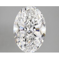 Lab Created 4.03 Carat E-VVS2 Oval Diamond