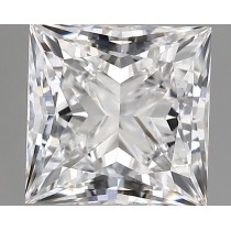 Lab Created 1.12 Carat D-VVS2 Princess Cut Diamond