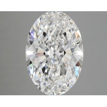 Lab Created 3.33 Carat D-VVS2 Oval Diamond