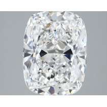 Lab Created 4.13 Carat E-VVS1 Cushion Cut Diamond