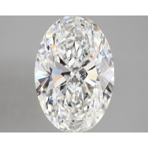 Lab Created 3.66 Carat F-VVS2 Oval Diamond