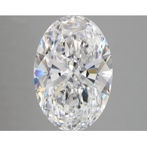 Lab Created 4.00 Carat D-VVS2 Oval Diamond