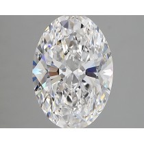 Lab Created 2.46 Carat D-VVS2 Oval Diamond Lab Created 2.46 Carat D-VVS2 Oval Diamond