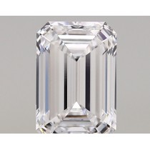 Lab Created 1.44 Carat D-VVS2 Emerald Cut Diamond