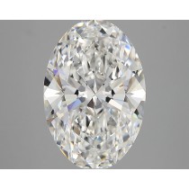Lab Created 4.42 Carat E-VVS2 Oval Diamond