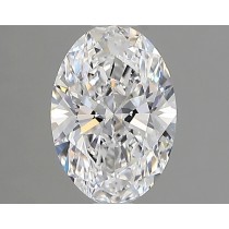 Lab Created 1.10 Carat D-VVS2 Oval Diamond