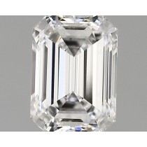Lab Created 1.36 Carat D-VVS2 Emerald Cut Diamond