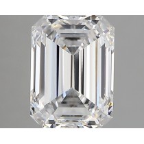 Lab Created 2.34 Carat D-VVS2 Emerald Cut Diamond
