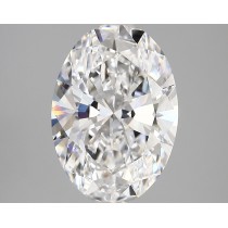 Lab Created 4.06 Carat E-VVS2 Oval Diamond