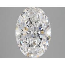 Lab Created 3.20 Carat D-VVS2 Oval Diamond