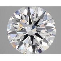 Lab Created 2.95 Carat D-VVS2 Round Diamond